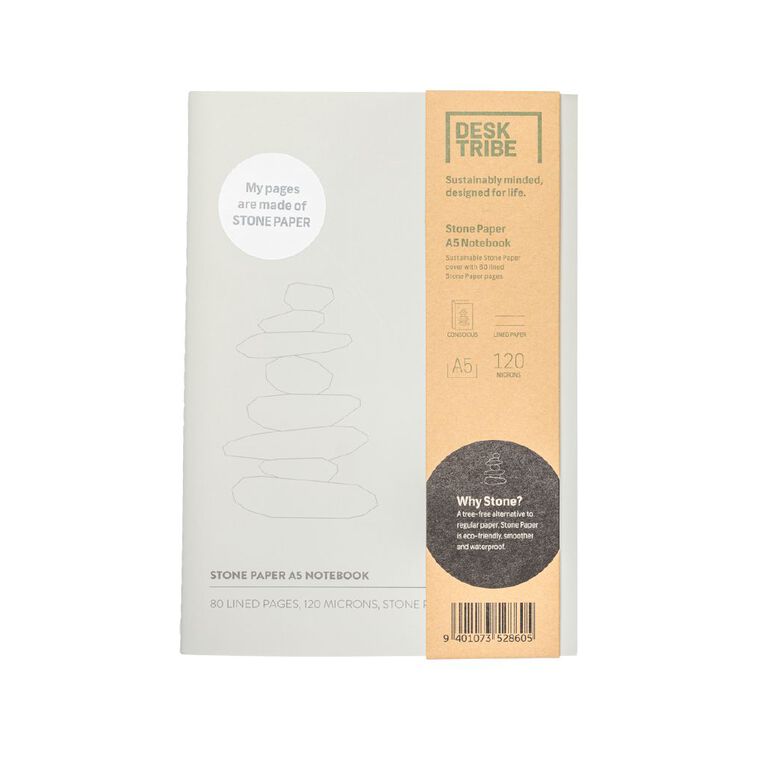 Desk Tribe Notebook Stone Cover A5, , hi-res