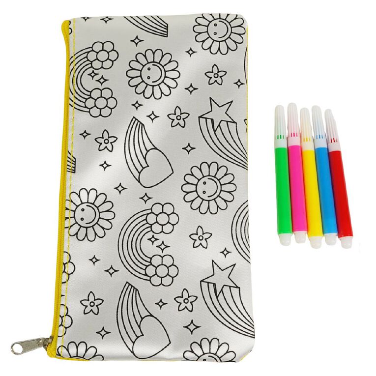 Uniti Craft Kids Colour Your Own Pencil Pouch, , hi-res