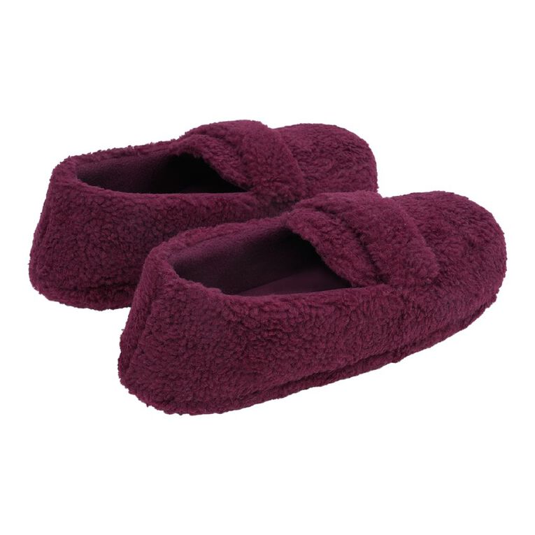 H&H Women's Milly Slipper, Maroon, hi-res