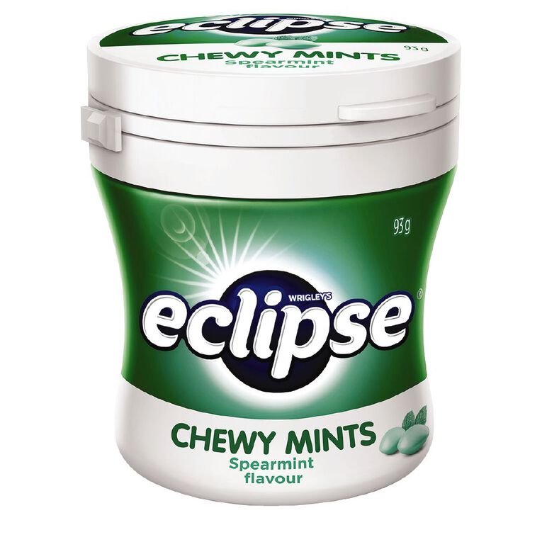 Eclipse Chewy Mints Spearmint Bottle 93g The Warehouse