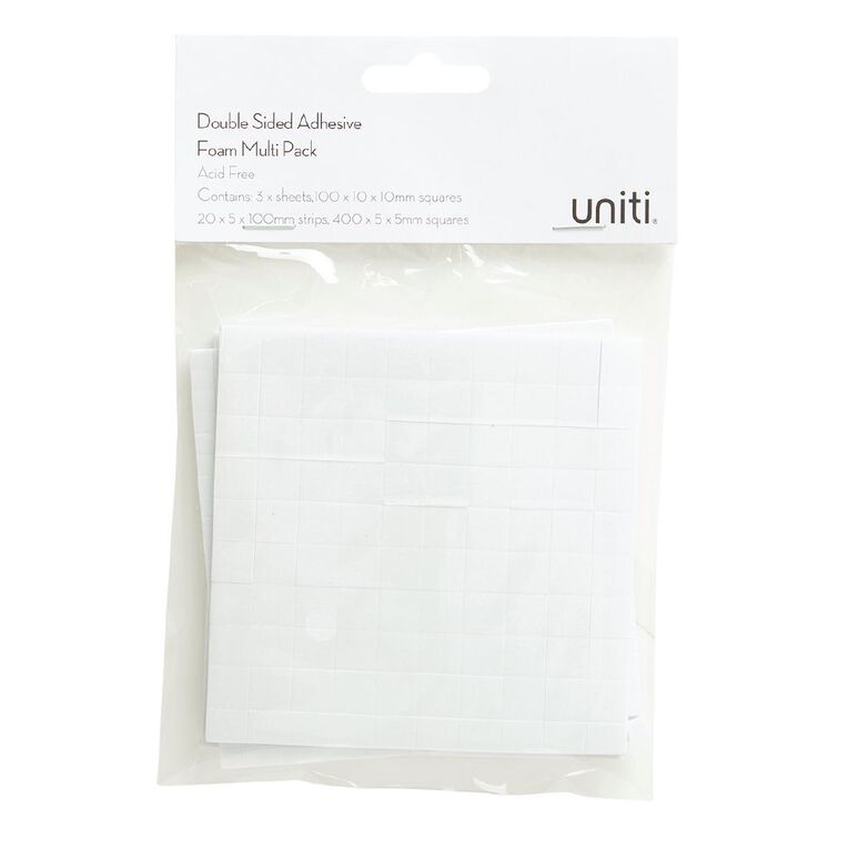 Uniti Adhesive Foam Multi Pack 3 Sheets, , hi-res