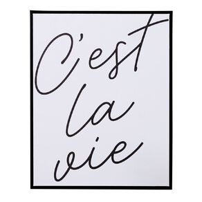 Living & Co C'est La Framed Canvas 40cm x 50cm