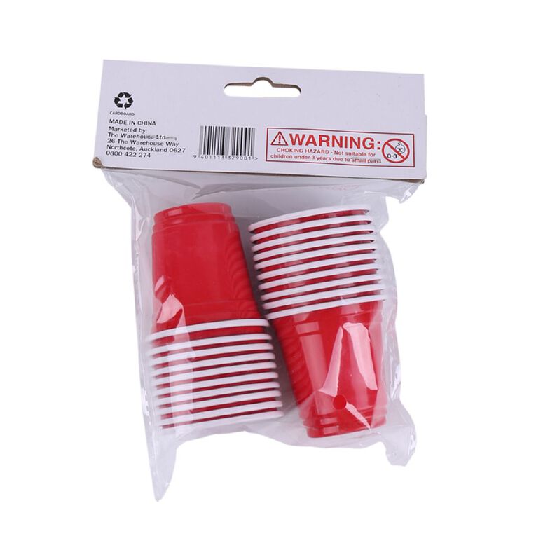 Party Inc Party Cup 59ml Red 20 Pack, , hi-res