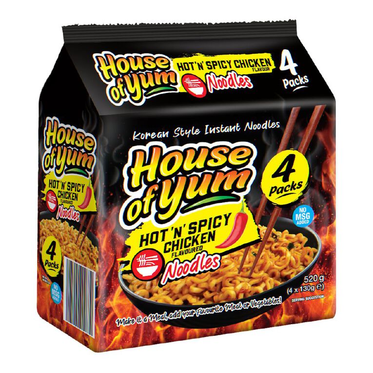 Korean Style Noodles Spicy Chicken 520g