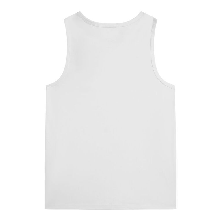Young Original Plain Singlet, White, hi-res