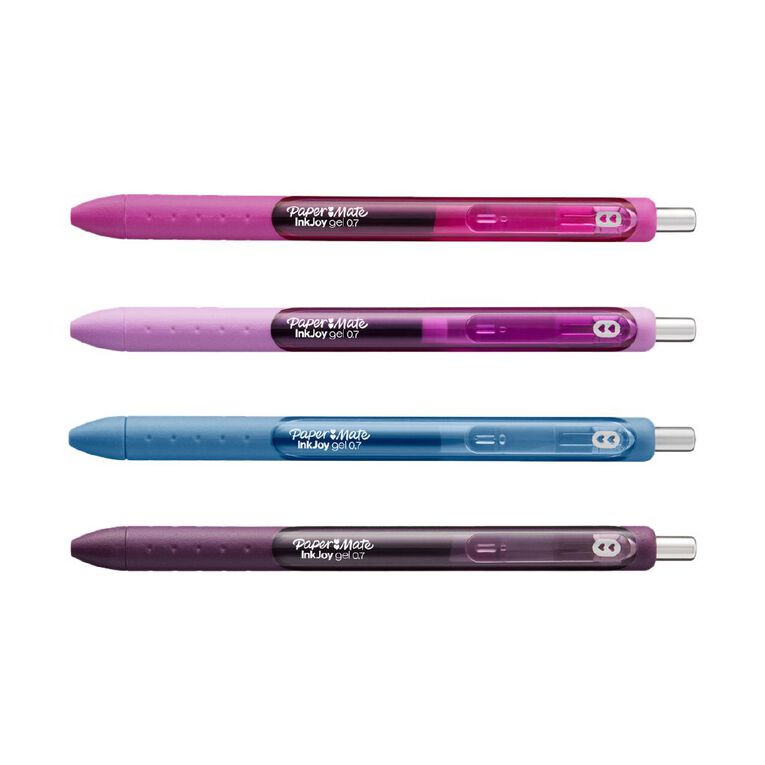 Paper Mate Inkjoy Gel 0.7mm 4 Pack, , hi-res