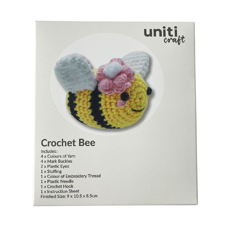Uniti Craft Adults Crochet Kit Bee, , hi-res