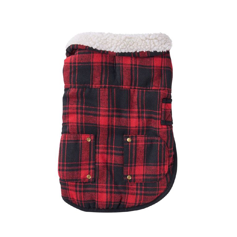 Petzone Check Jacket Red Small, , hi-res