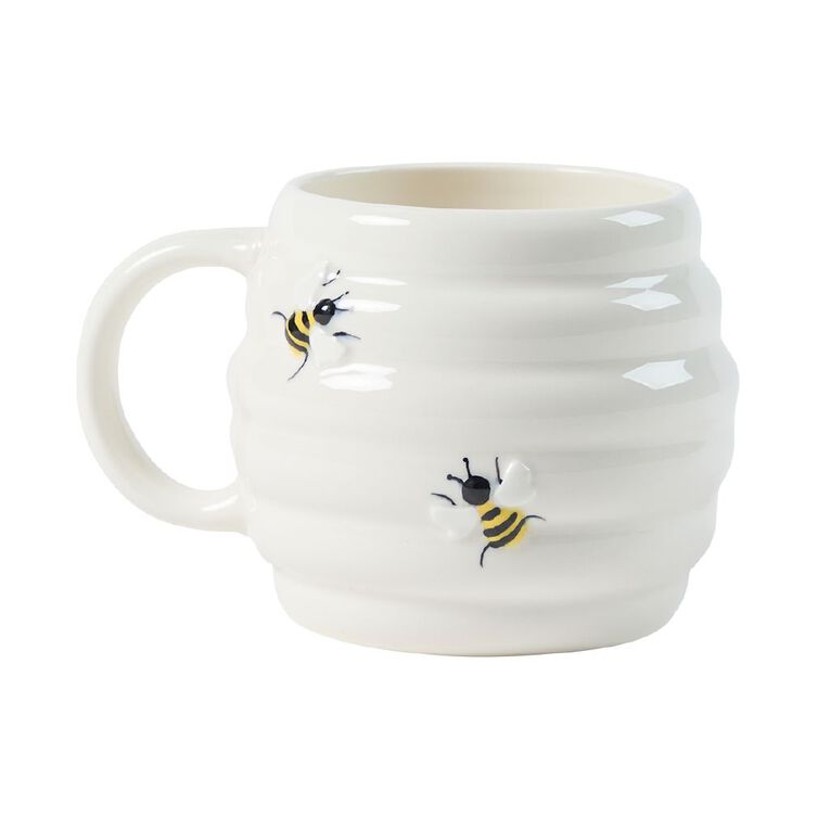 Living & Co Bees Allover Mug Ivory, , hi-res