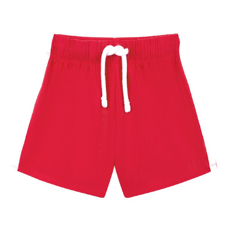 Young Original Toddler Retro Side Stripe Shorts, Red Mid, hi-res