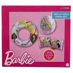 Barbie Inflatable Swim Set 4 Piece