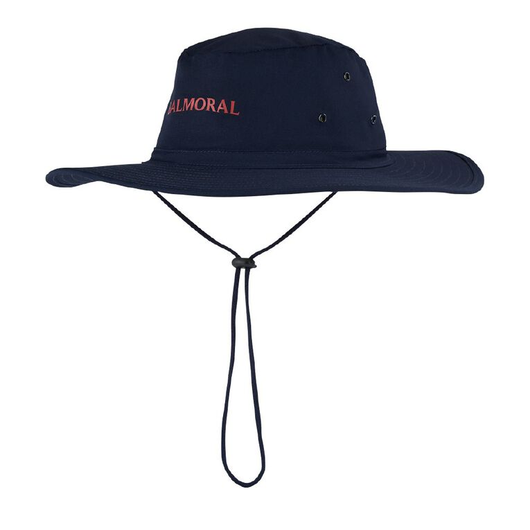 Schooltex Balmoral Intermediate Aussie Hat with Transfer, Navy, hi-res