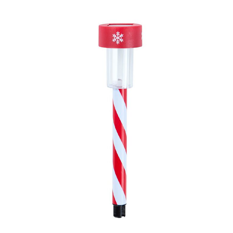 Wonderland Solar LED Candy Striped Stake Light, , hi-res