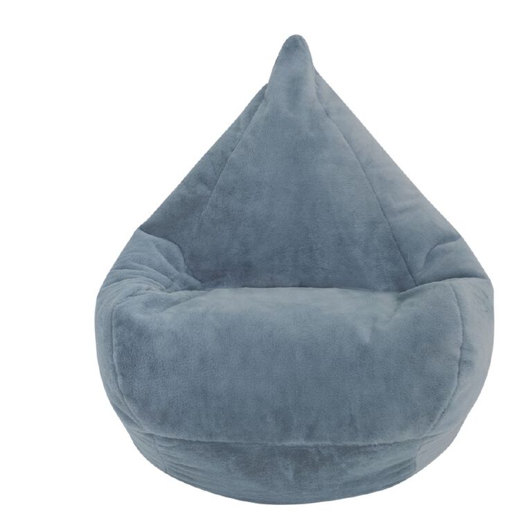 Living & Co Faux Fur Bean Bag Slate, , hi-res