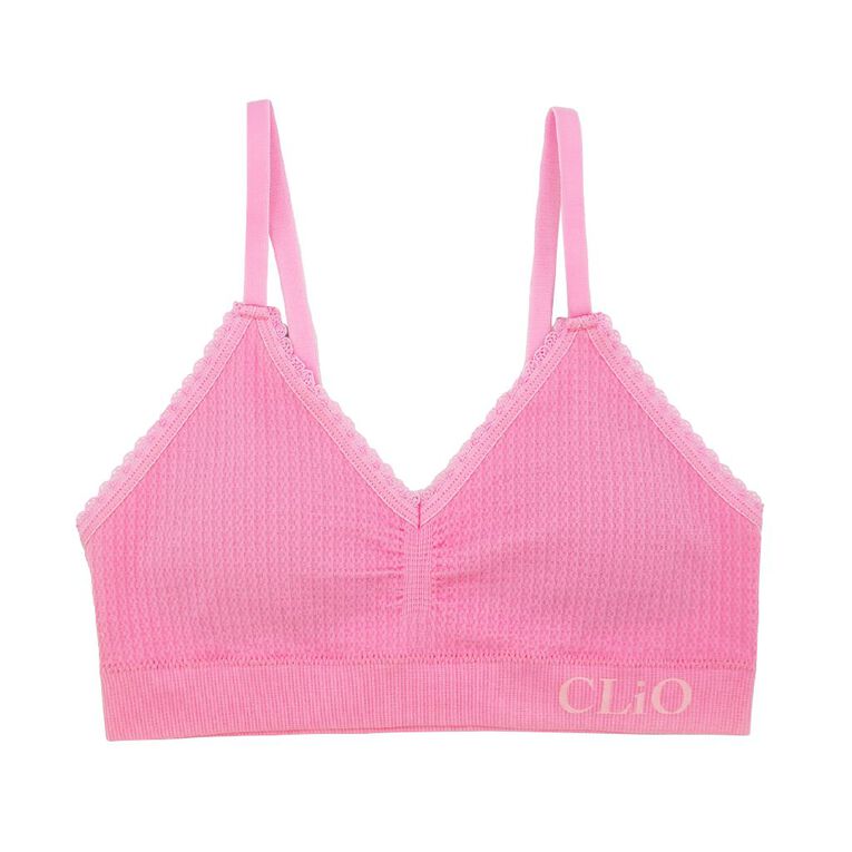 Clio Teens Padded Bralette, Pink, hi-res