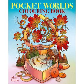 Pocket Worlds Colouring Book by Alex Oxton
