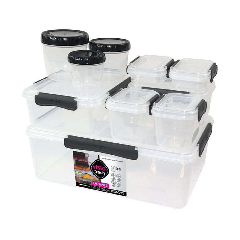 Visto Fresh Storage Container With Charcoal Clips 10 Pack, , hi-res