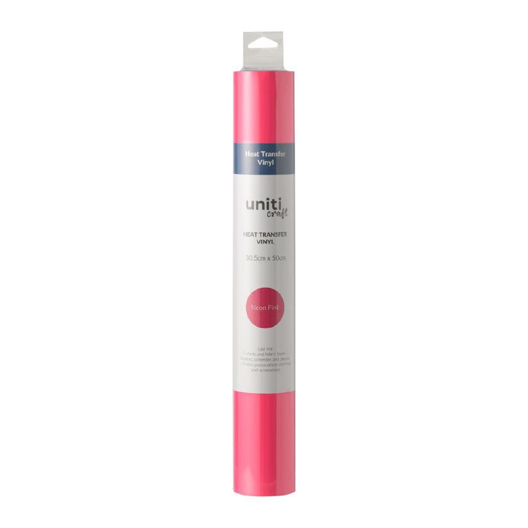 Uniti Craft Heat Transfer Vinyl 30.5Cm X 50Cm Pink, , hi-res