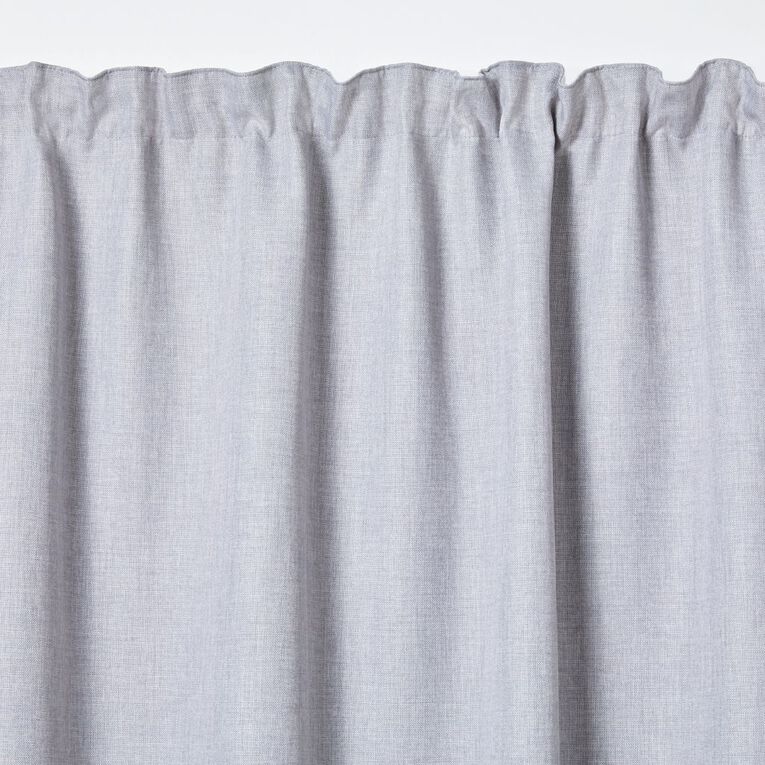 Living & Co Oslo Curtains Grey Light 150-230cm Wide/205cm Drop, Grey Light, hi-res