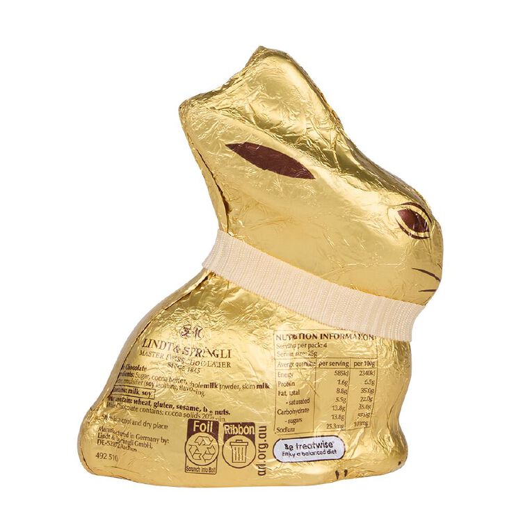 Lindt Gold Bunny White 100g, , hi-res