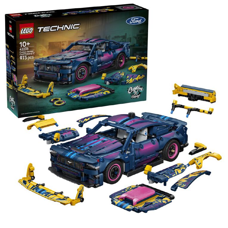 LEGO Technic Custom Garage Ford Mustang GT Car 42236, , hi-res