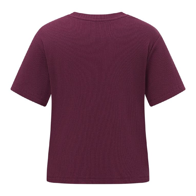H&H Women's Graphic Sleep Tee, Red Mid, hi-res