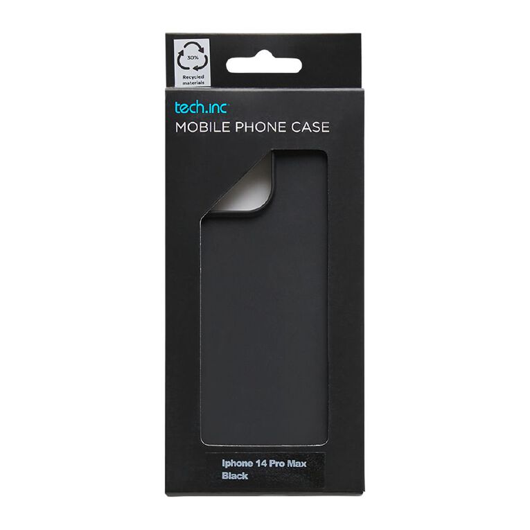 Tech.Inc iPhone 14 Pro Max TPU Phone Case Black, , hi-res
