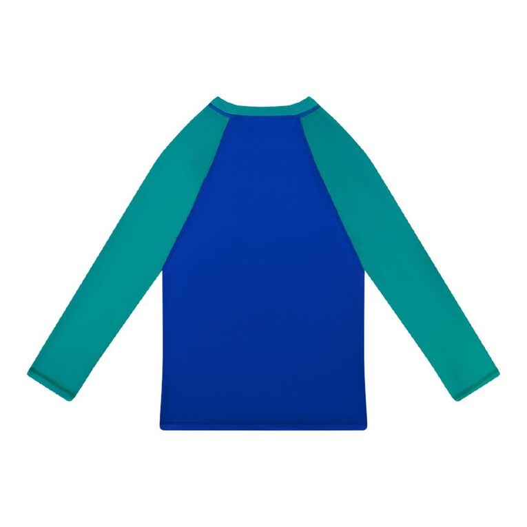 Young Original Long Sleeve Rash Vest, Green Mid, hi-res