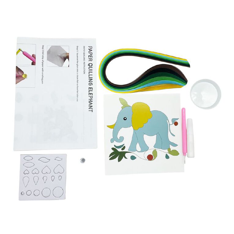 Uniti Paper Quilling Elephant, , hi-res