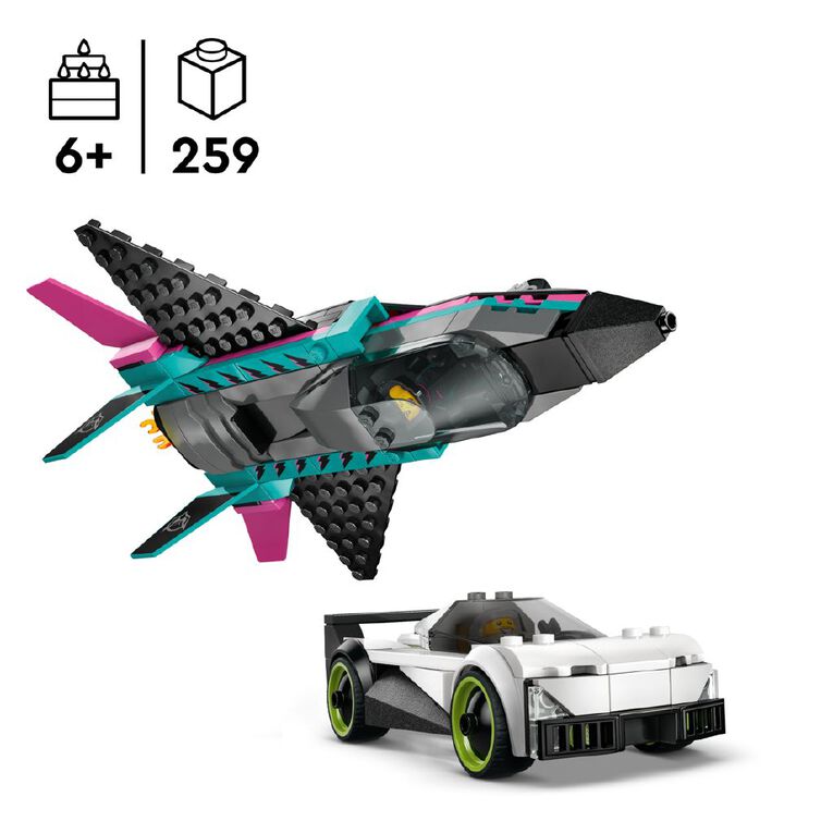 LEGO CITY Jet vs Car 60489, , hi-res