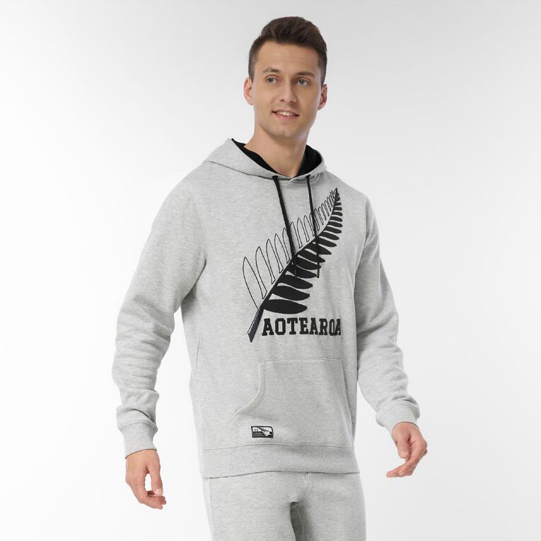 Active Intent Supporter Fleece Hoody, Grey Marle, hi-res