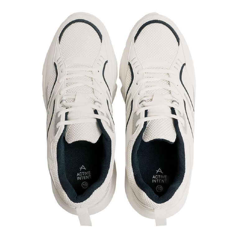 Active Intent Men's Dante Trainers, White, hi-res