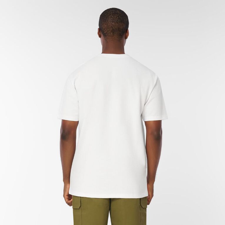 H&H Men's Midweight Pique Tee, White, hi-res