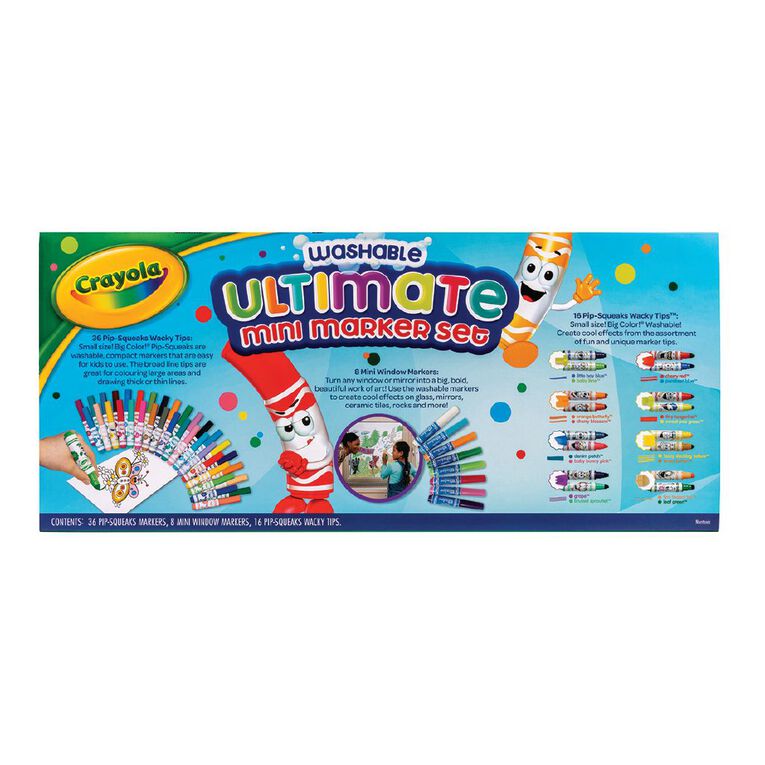Crayola Washable Ultimate Mini Marker Set 60 Piece, , hi-res