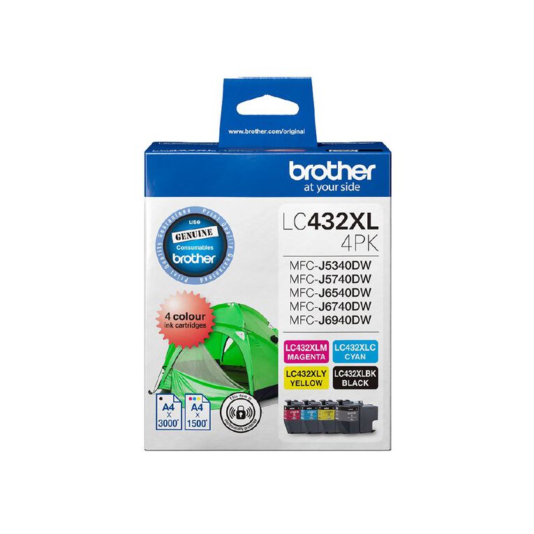 Brother LC432XL4PKS Ink 4 Pack, , hi-res