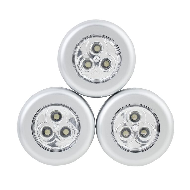 Lunalite Push Lights LED 3 Pack, , hi-res
