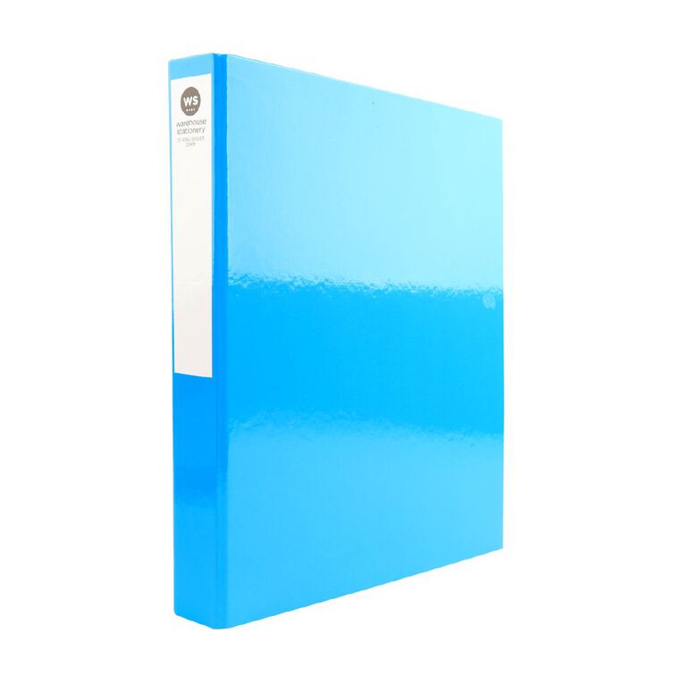 WS Ringbinder 2D 25mm Blue Mid A4, , hi-res