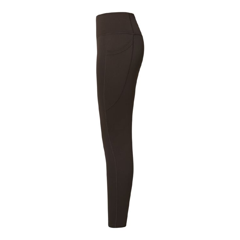 Active Intent Women's Side Pocket 7/8 Leggings, Brown Dark, hi-res