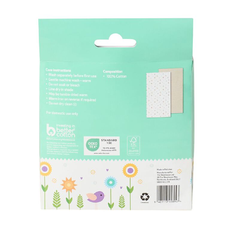 Babywise Cotton Sheet Safari 2 Pack, , hi-res