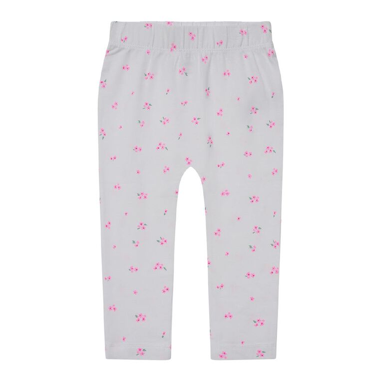 Young Original Babies' Printed Leggings 3 Pack, White, hi-res