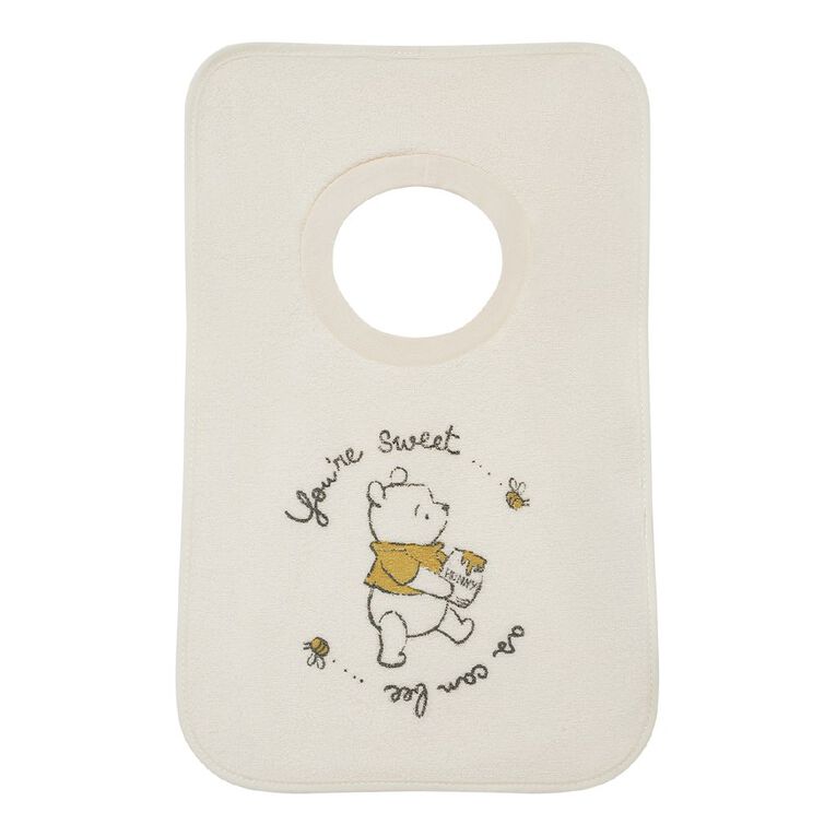 Winnie the Pooh Babies' Bibs 3 Pack, Cream, hi-res