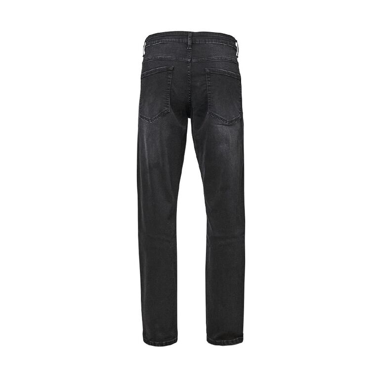 H&H Men's Slim Fit Jeans, Black, hi-res
