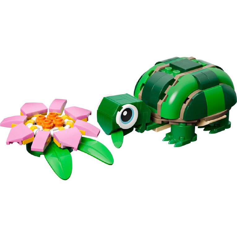 LEGO CREATOR Turtle With a Water Lilly Flower 31377, , hi-res