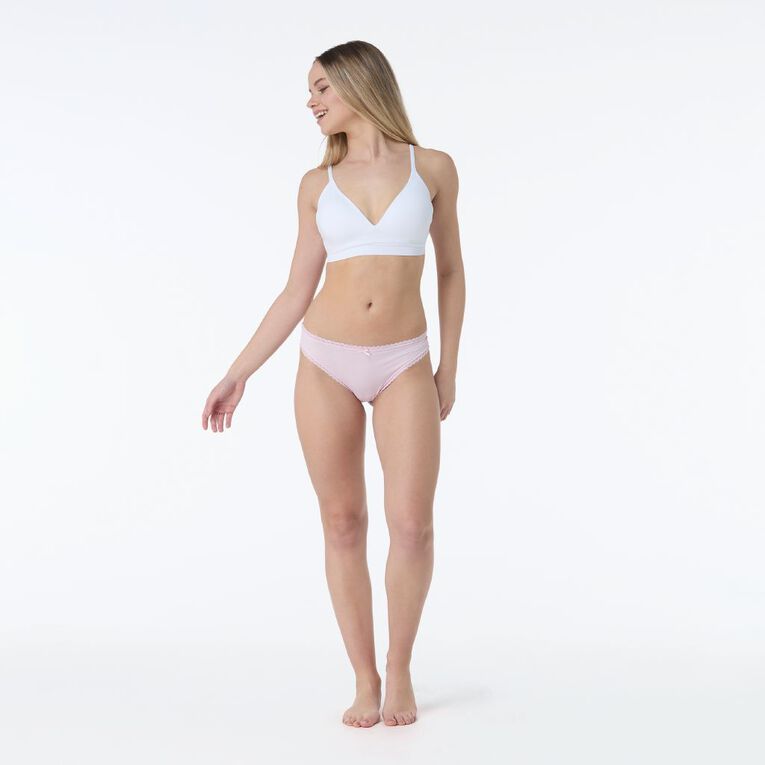 H&H Women's Wirefree Seamfree Bra 2 Pack, Black/White, hi-res
