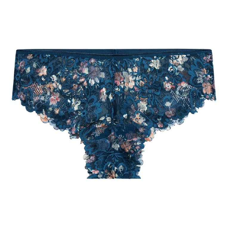 H&H Women's Poppy Brazilian Briefs, Blue Dark, hi-res