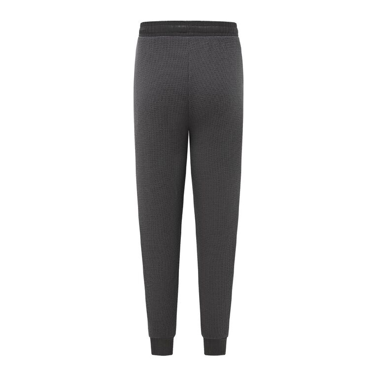 H&H Men's Waffle Pyjama Pants, Grey Dark, hi-res