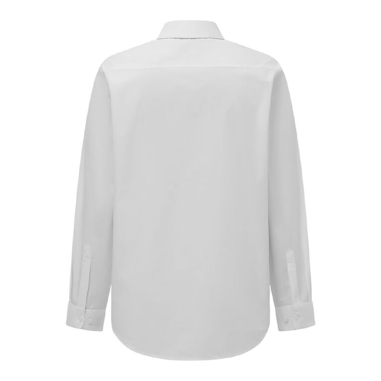 H&H Men's Long Sleeve Formal Shirt, White, hi-res