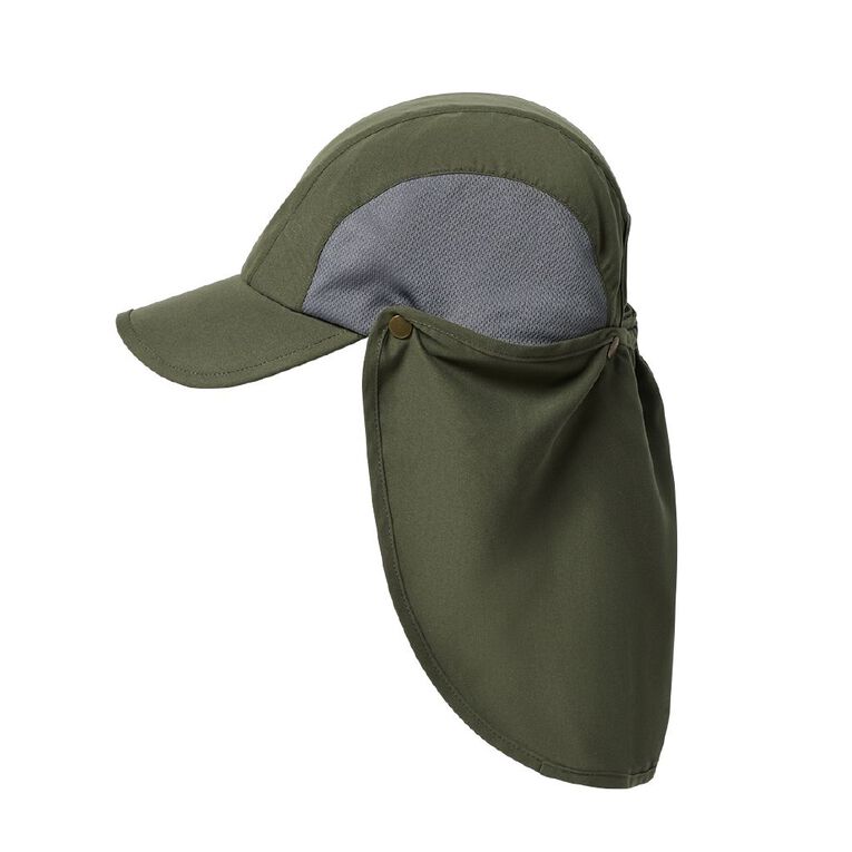 H&H Adults' Snap Legionnaire Hat, Khaki, hi-res