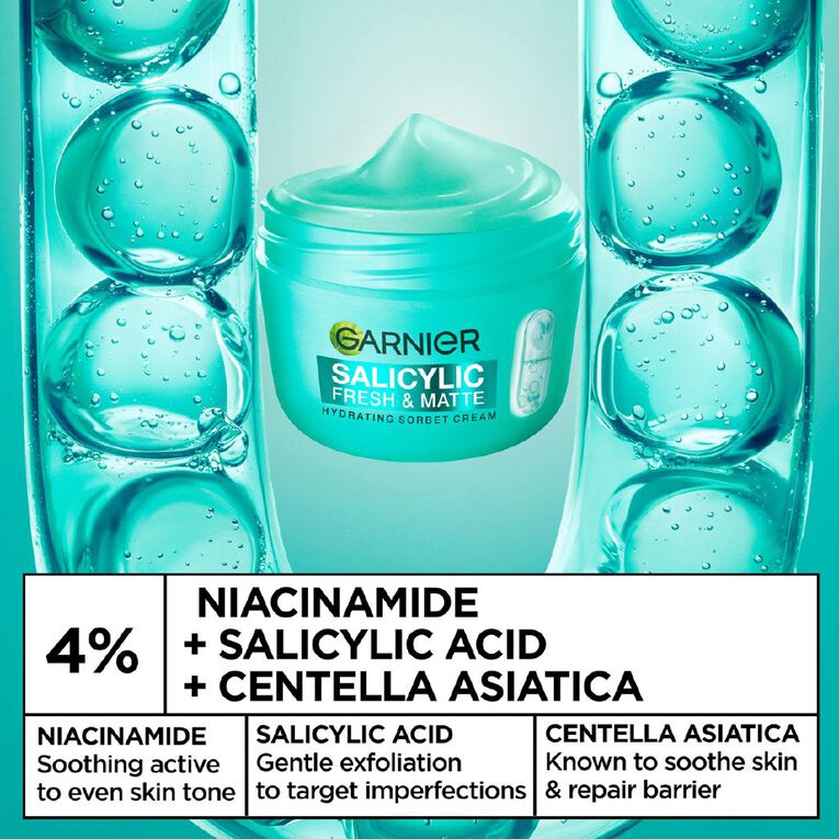 Garnier Salicylic Acid Sorbet Cream 85ml, , hi-res
