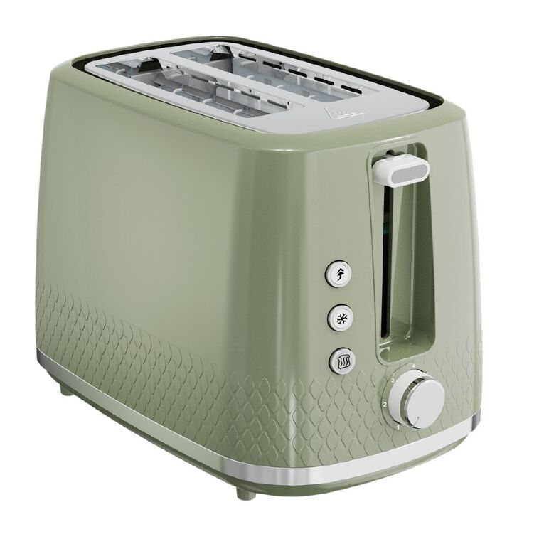 Living & Co 2 Slice Toaster Sage Green, , hi-res